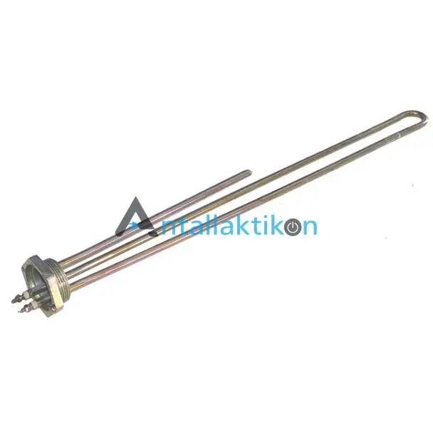 Αντίσταση θερμοσιφώνου μπόιλερ 1.1/2 4000W 35cm με άκρα στεγανά και υποδοχή για θερμοστάτη