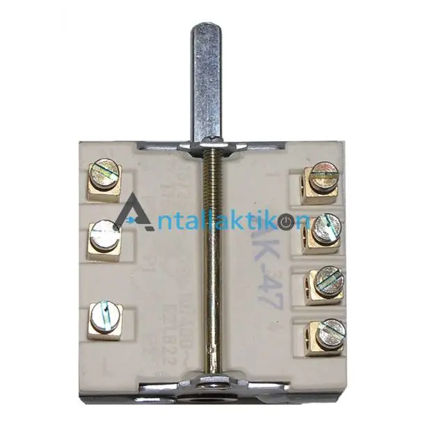 Διακόπτης πορσελάνης εστίας κουζίνας 4 Θέσεων , 3+4 επαφές γενικής χρήσης