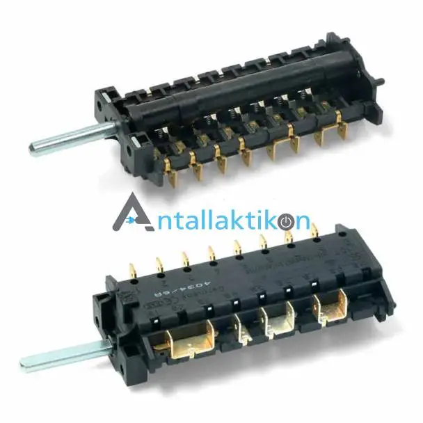 Διακόπτης εστίας κουζίνας 7+8 επαφών (μείκτης) SMEG 4034/6A 