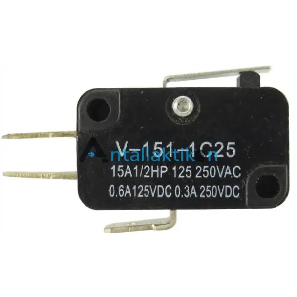 Μικροδιακόπτης 3 επαφών με λαμάκι 16Α Γενικής Χρήσης