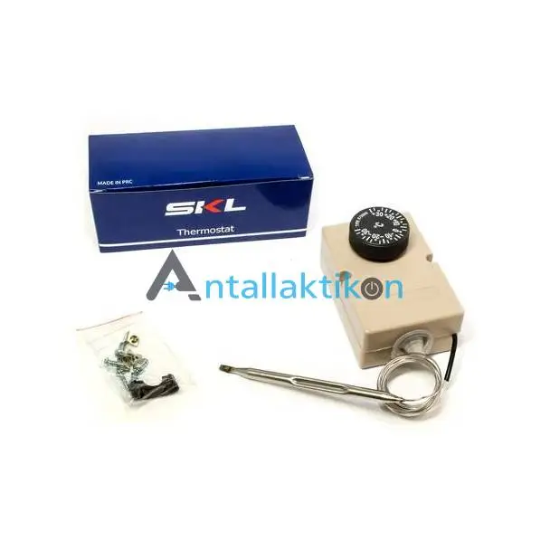 Θερμοστάτης 3 επαφών (Min:-35°C / Max:-35°C) διαφορικό 3,5°C ψυγείου με πούρο 140mm γενικής χρήσης