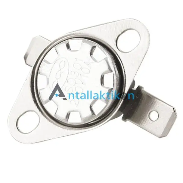 Θερμικό 85°C με σταθερό στήριγμα KSD301 250V 10A με ακροδέκτη 4,8mm Γενικής χρήσης