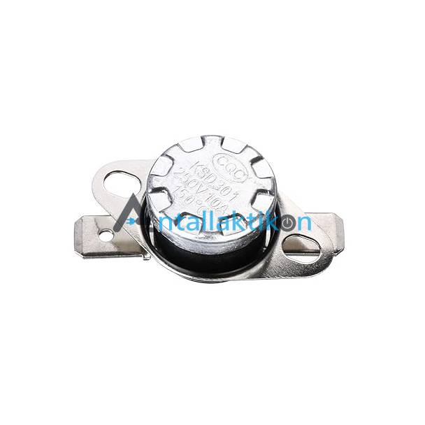 Θερμικό NC 150°C, KSD301 με κινητό στήριγμα ακροδέκτης 4,8mm Καλοριφέρ