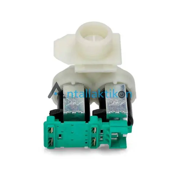 Βαλβίδα εισαγωγής νερού πλυντηρίου ρούχων II (διπλή) Φ10mm 180° ευθεία με φυσέτα  00174261