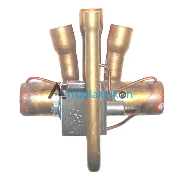 Τετράοδη βαλβίδα 5/8' κομπλέ με πηνίο 220V κλιματιστικού