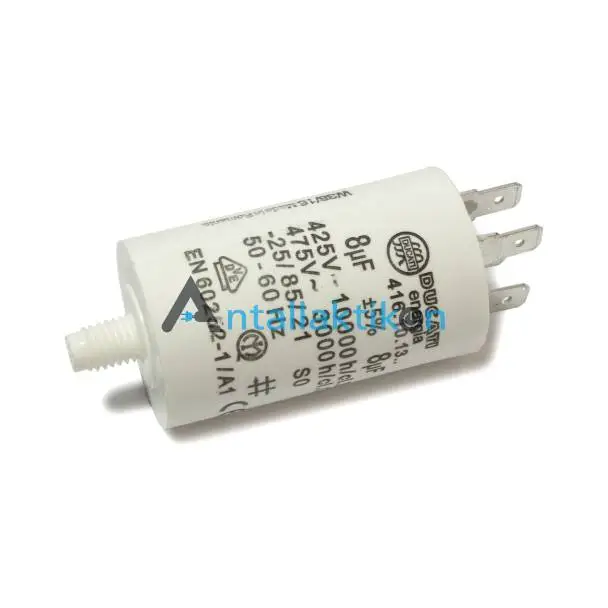 Πυκνωτής λειτουργίας 8μF, 450volt λειτουργίας DUCATTI  Γενικής χρήσης