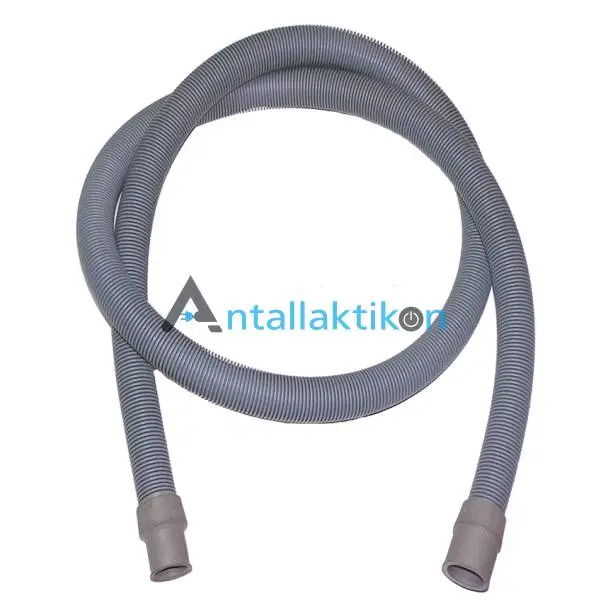 Σωλήνας σπιράλ αποχέτευσης νερού πλυντηρίου ρούχων / πιάτων 1,50m (τρύπες 19mm & 22mm) γενικής χρήσης