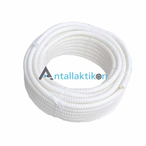 Σωλήνας αποχέτευσης κλιματιστικού Φ16 λευκή ανά μέτρο (κουλούρα 30m)