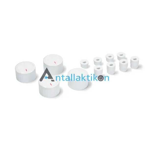 Κομβία -κουμπιά κουζίνας σετ 4 τεμαχίων λευκό χρώμα, Γενικής Χρήσης