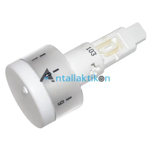 Κουμπί εστίας κουζίνας 9 θέσεων πατητό Pop λευκό PITSOS / BOSCH / SIEMENS 00069322