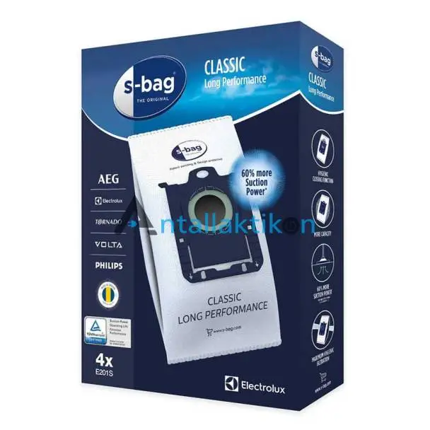 Σακούλες σκούπας PHILIPS S-BAG / AEG / ELETROLUX / SYDNEY / EXPRESSION / SPECIALIST πάνινες Original 9001684589