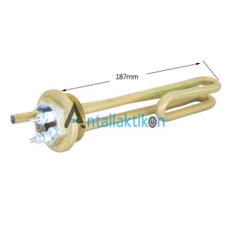 Αντίσταση βιδωτή 1+1/4' 2000W 220V με θήκη για θερμοστάτη θερμοσίφωνα / καφετιέρα επαγγελματική Γενικής Χρήσης