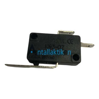 Μικροδιακόπτης  2 επαφών 16A 250V με λαμάκι & επαναφορά