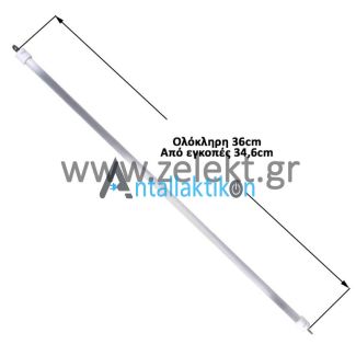 Αντίσταση & Γυαλί σόμπας χαλαζία 600W 36cm