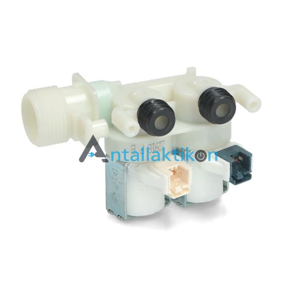 Βαλβίδα πλυντηρίου ρούχων ARISTON / INDESIT διπλή 180° Φ10mm εισαγωγής νερού C00110333 , 482000022813