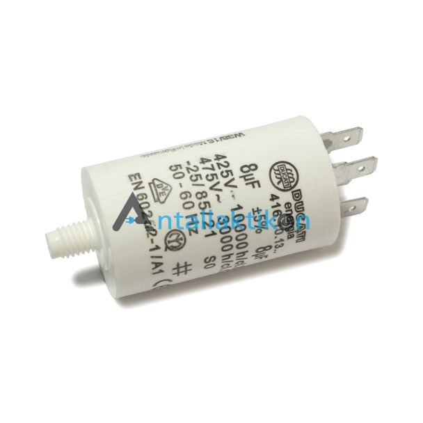Πυκνωτής λειτουργίας 8μF, 450volt λειτουργίας DUCATTI  Γενικής χρήσης