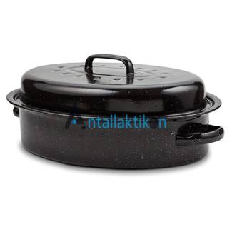 Γάστρα εμαγιέ 37cm οβάλ με επίστρωση NAVA