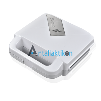 Τοστιέρα γκριλ 2 θέσεων 750W με αντικολλητική επίστρωση λευκή PRIMO PRSM-40442