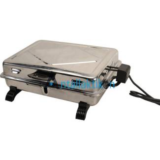 Ψηστιέρα Inox 1200w με καλώδιο τετράγωνη 29x40cm