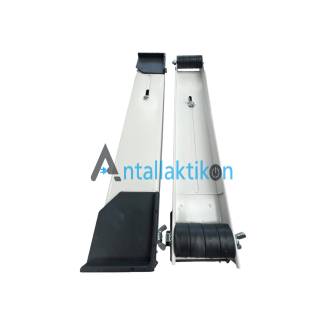 Βάση κουζίνας / πλυντηρίου / ψυγείου με ρόδες λευκή σετ (ρυθμιζόμενη)