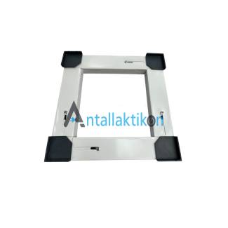 Βάση κουζίνας , πλυντηρίου , ψυγείου με ρόδες λευκή τετράγωνη (ρυθμιζόμενη)