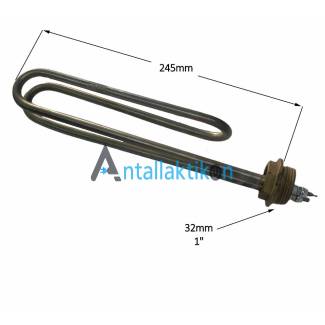 Αντίσταση κάδου πλυντηρίου πιάτων inox 1" 2000W 230V ELVIOMEX / ALFA