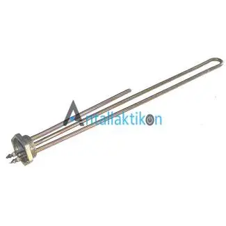 Αντίσταση θερμοσιφώνου μπόιλερ 1.1/2 4000W 35cm με άκρα στεγανά και υποδοχή για θερμοστάτη