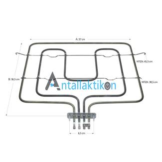 Αντίσταση άνω μέρος φούρνου κουζίνας 2300W, 37x37x8cm GORENJE / KORTING