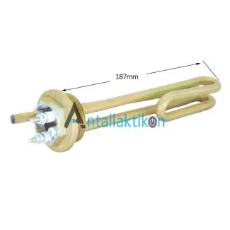 Αντίσταση βιδωτή 1+1/4' 2000W 220V με θήκη για θερμοστάτη θερμοσίφωνα / καφετιέρα επαγγελματική Γενικής Χρήσης