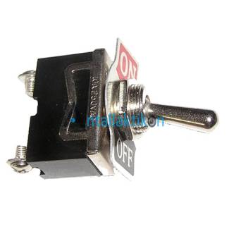 Διακόπτης ON-OFF-ON 3 επαφών με μεταλλικό λεβιέ 15Α/125VAC 10A/250VAC