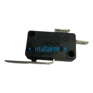 Μικροδιακόπτης  2 επαφών 16A 250V με λαμάκι & επαναφορά