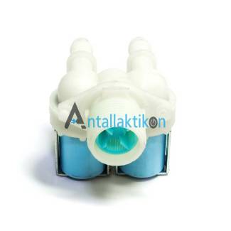 Βαλβίδα II (διιπλή) 180° Φ11mm / Φ12mm εισαγωγής νερού πλυντηρίου ρούχων Γενικής Χρήσης