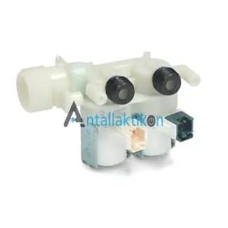 Βαλβίδα πλυντηρίου ρούχων ARISTON / INDESIT διιπλή 180° Φ10mm εισαγωγής νερού C00110333 , 482000022813