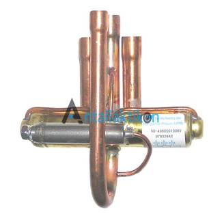 Τετράοδη βαλβίδα κλιματιστικού 3/8' κομπλέ με πηνίο 220V