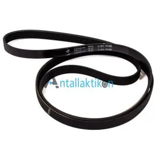 Ιμάντας πλυντηρίου ρούχων WHIRLPOOL/ BRANDT / FAGOR / SANGIORGIO ,  1151 PHE / 1151 H7 ραβδωτός , 481281729142, 55X3861