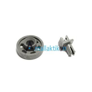 Ροδάκι σχάρας πλυντηρίου πιάτων AEG / ZANUSSI / ELECTROLUX Original 4055259651, 4210019852004, 6464034864, 8996464034868