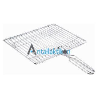 Σχάρα ψησταριάς διπλή γαλβανιζέ με σπαστά χέρια 28x39cm