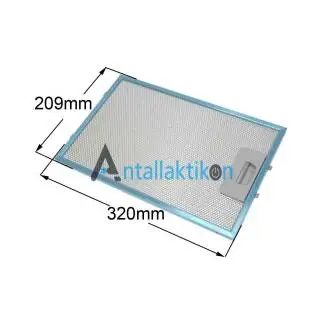 Φίλτρο μεταλλικό απορροφητήρα  ΤΕΚΑ DM70 21 X 32cm Original