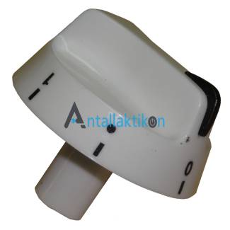 Κουμπί N/T 7 θέσεων μακρύ λαιμό λευκό