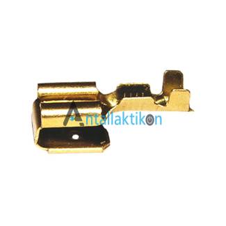 Ακροδέκτης διπλός 6,35mm 100 τεμάχια