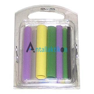 Μακαρόνια θερμοσυστελλόμενα 5cm x 5τμχ σετ 1 (2,4 - 3,2 - 4,8 - 6,4)