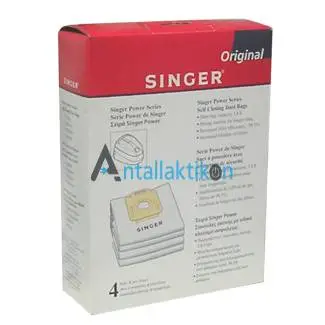 Σακούλες πάνινες ηλεκτρικής σκούπας SINGER GM200, GM300, GM400, GM500, P10, P40 Original 128389187, 107407639