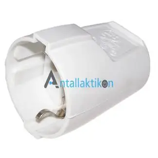 Φις καλωδίου ρεύματος σούκο θηλυκό λευκό