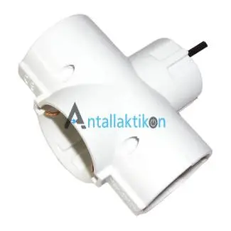 Φίς σούκο Σταυρός με 3 θέσεις λευκό