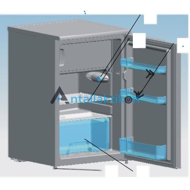 Μπουκαλοθήκη ψυγείου minibar MORRIS S70148SP 46 x 10mm